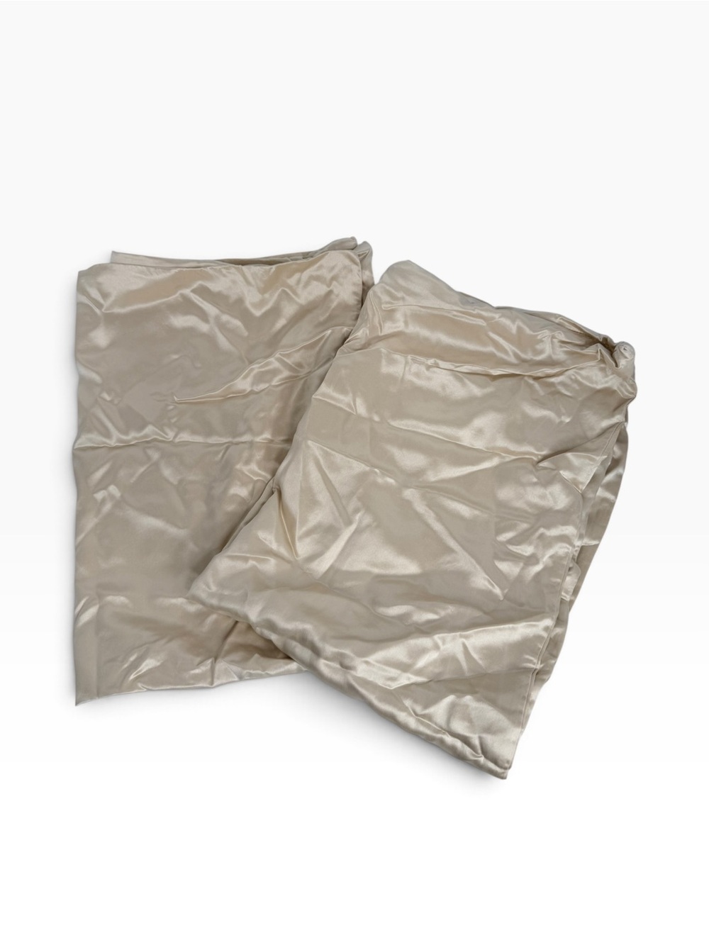 Sunday silks collection 2 zippered pillow cases 100% organic mulberry silk